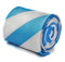 blue and white barber striped tie